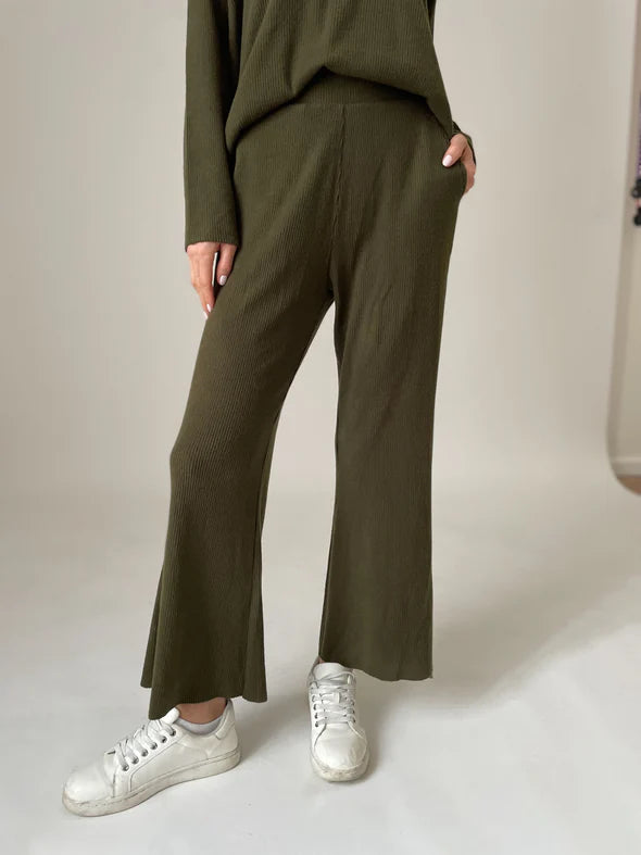 Lazy Sunday Pant Army Green - Six Fifty Clothing