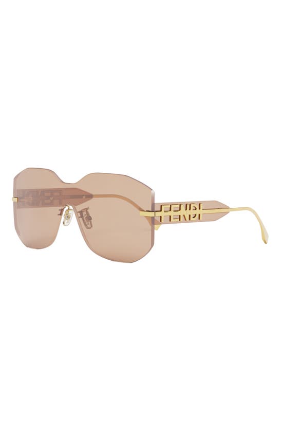 Fendigraphy Sunglasses Shiny Endura Gold/Bordeaux - Fendi