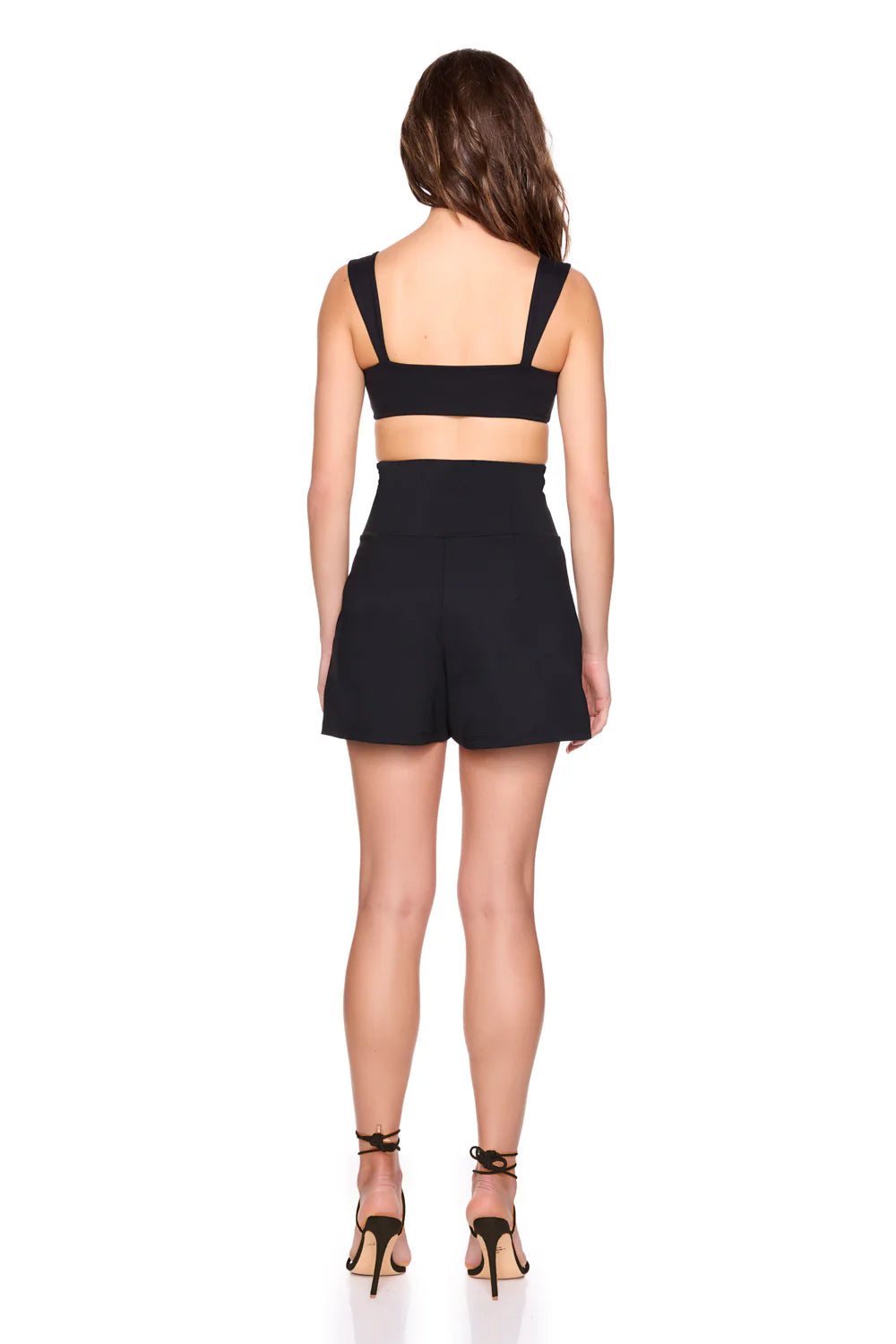 High Waist Corset Short Black - Susana Monaco