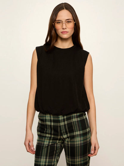 Quinn Bubble Shell Tank Black - Sanctuary