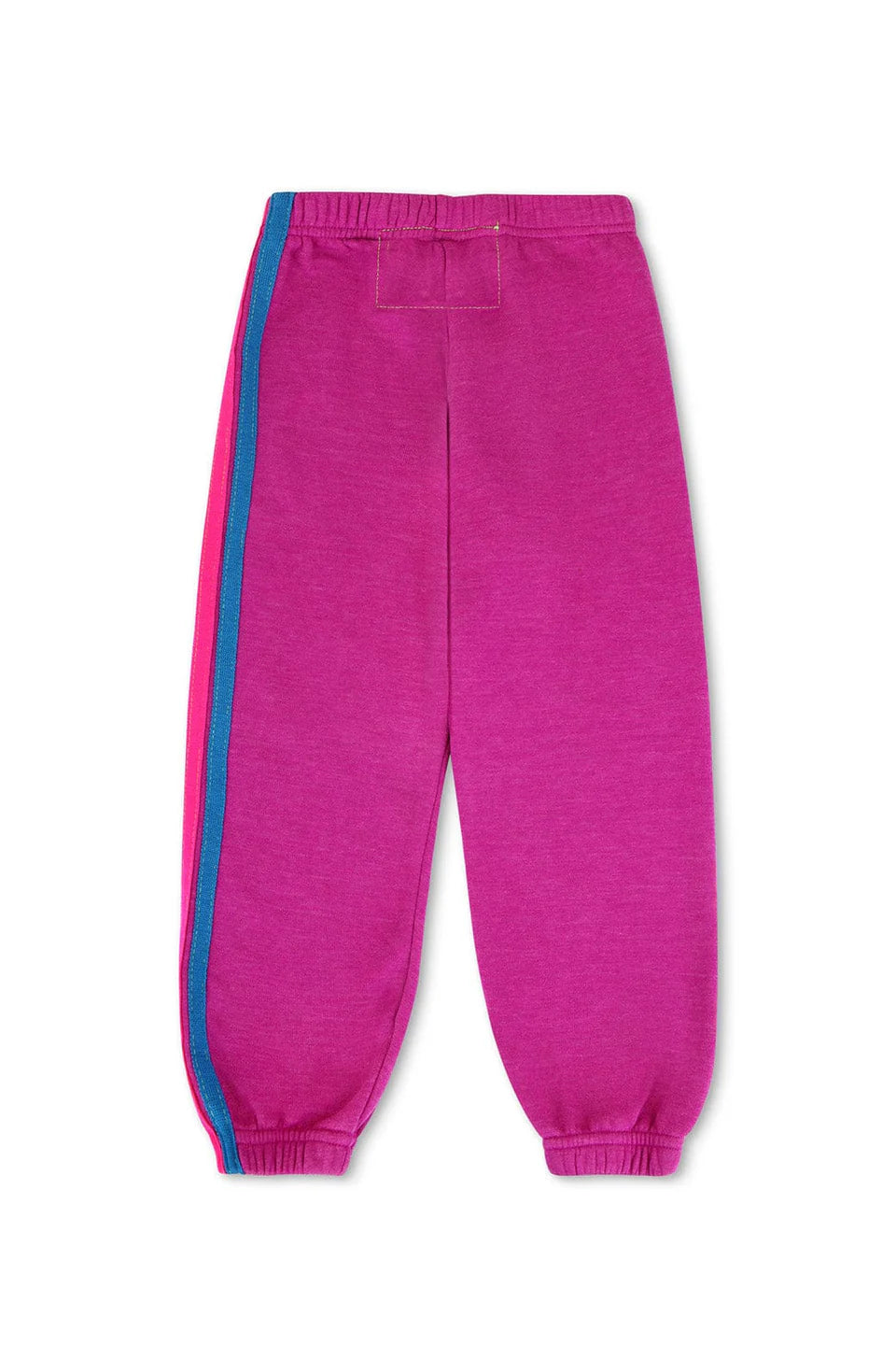 5 Stripe Womens Sweatpants Magenta/Yellow Blue - Aviator Nation