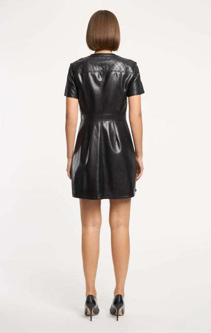 Quilted Layla Dress Black - Cinq à Sept