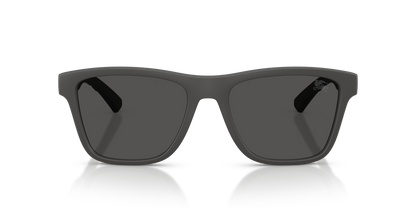 Textured Check Square Sunglasses Matte Grey - Burberry