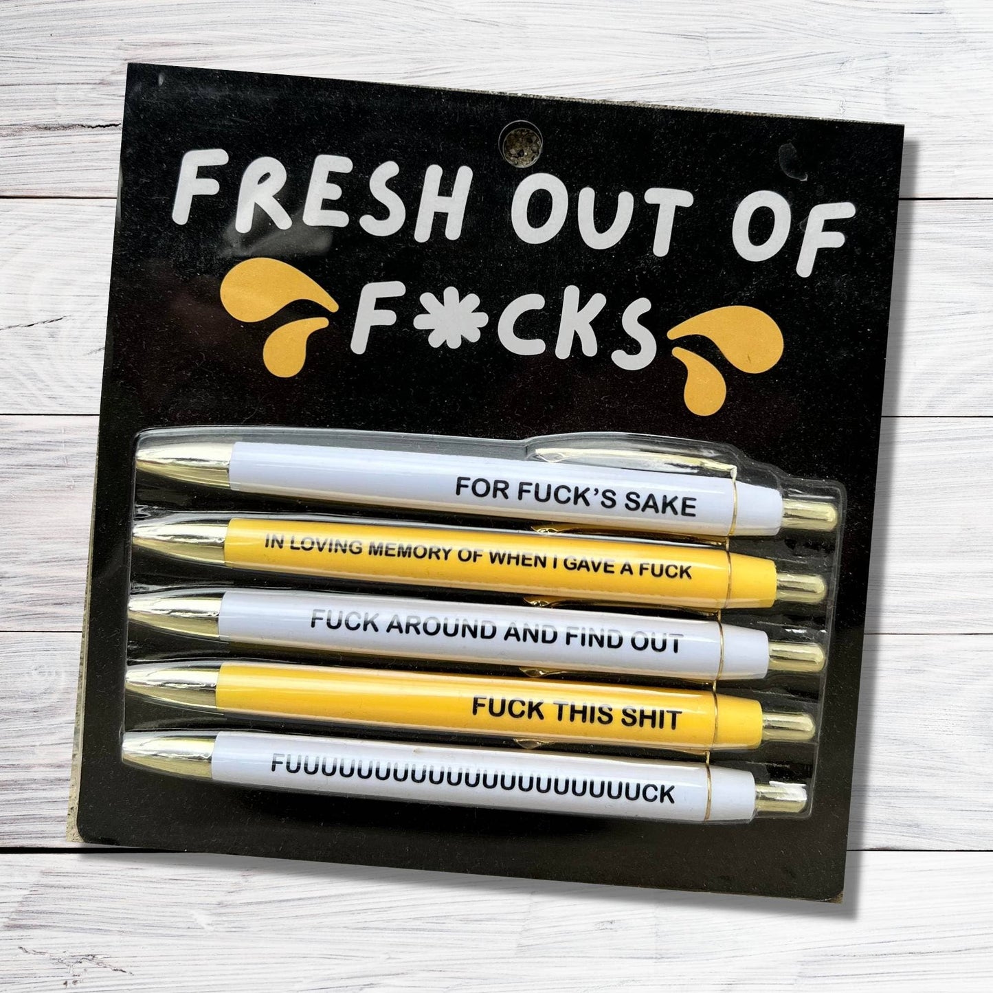 Fresh Out Of F*cks Pen Set - FUN CLUB