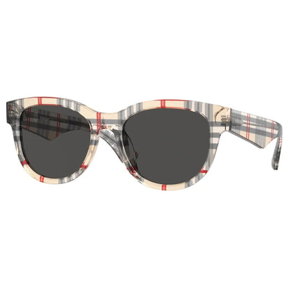 Check Round Sunglasses Vintage Check - Burberry
