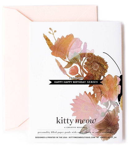 Brilliant Butterfly Stylish Birthday Card - Kitty Meow Boutique