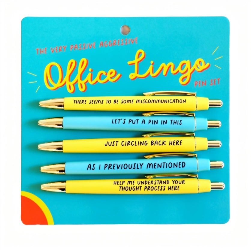 Office Lingo Pen Set - FUN CLUB