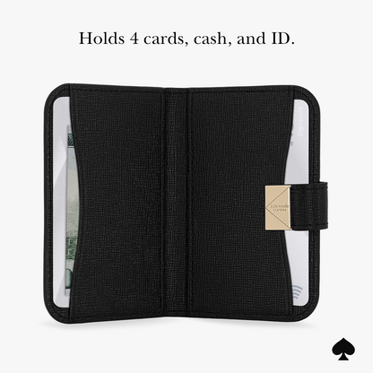 Black Deco MagSafe Wallet Midnight Black - Kate Spade