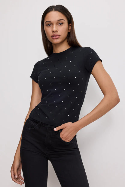 Crystal Baby Tee Black - Good American