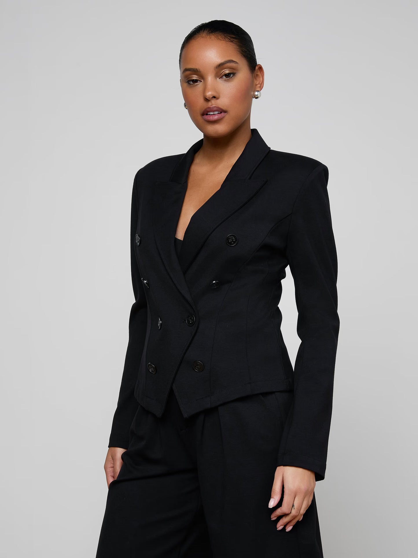 Emerson Ponte Blazer Black - L'AGENCE