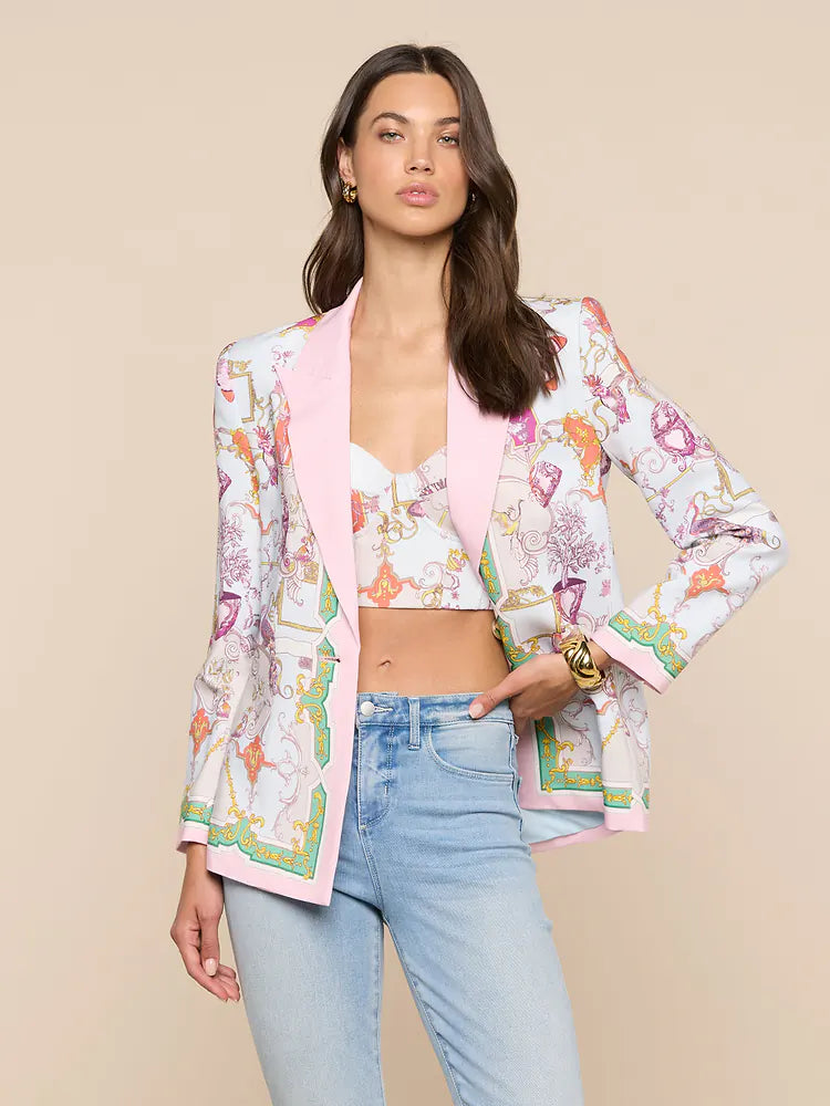 Gweny Blazer Multi Baroque Toile - L'AGENCE
