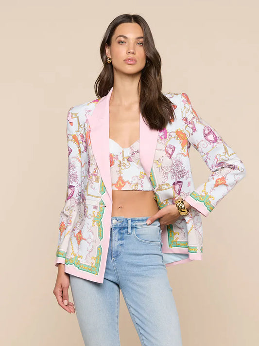 Gweny Blazer Multi Baroque Toile - L'AGENCE