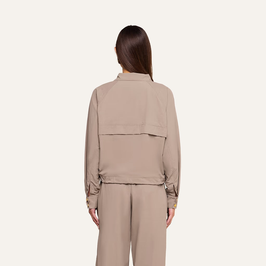 Vex Cropped Windbreaker Light Cardamom - L'AGENCE