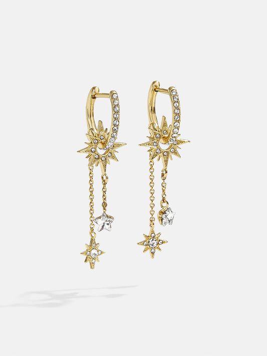 Galaxy Earrings Gold/Pavé - BaubleBar