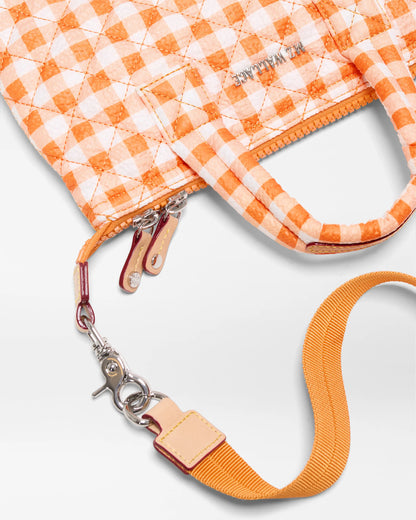 Micro Sutton Orange Sunset Gingham - MZ Wallace