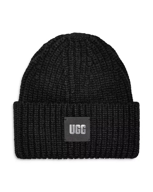 Chunky Rib Beanie Black - UGG