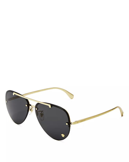 Medusa Aviator Sunglasses Dark Grey/Gold - Versace