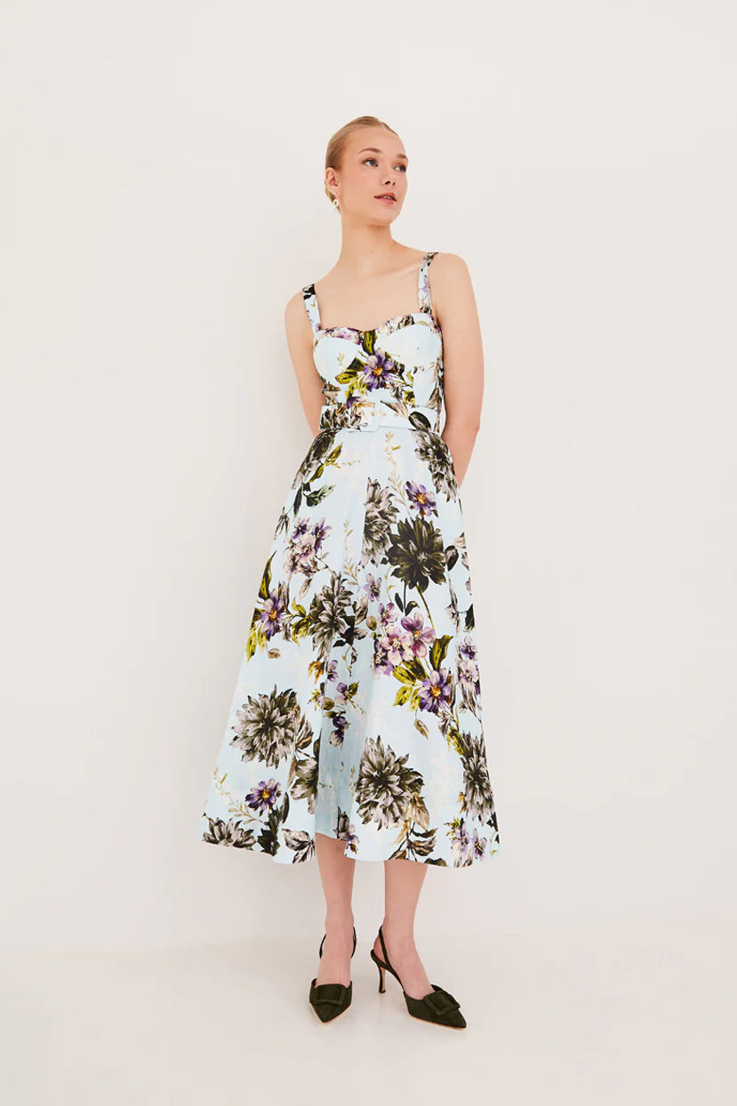 Calypso Dress Margaux Bloom Blue - Cara Cara