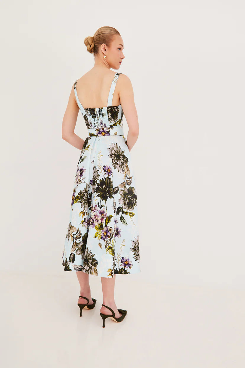 Calypso Dress Margaux Bloom Blue - Cara Cara