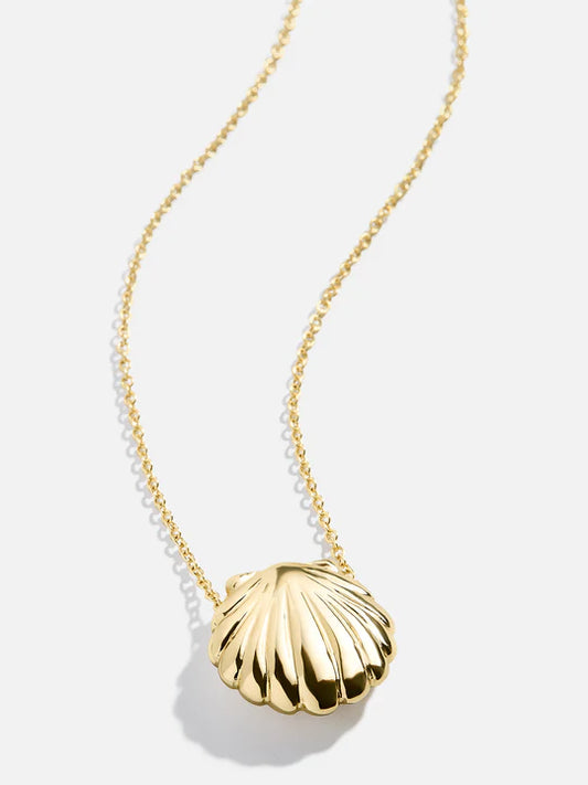 Out Of This Shell Necklace Gold - BaubleBar
