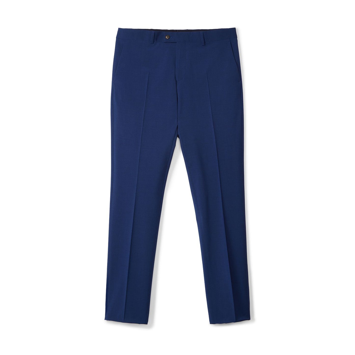 Evans Contemporary Fit 2 BTN Wool Stretch Suit Blue - Psycho Bunny