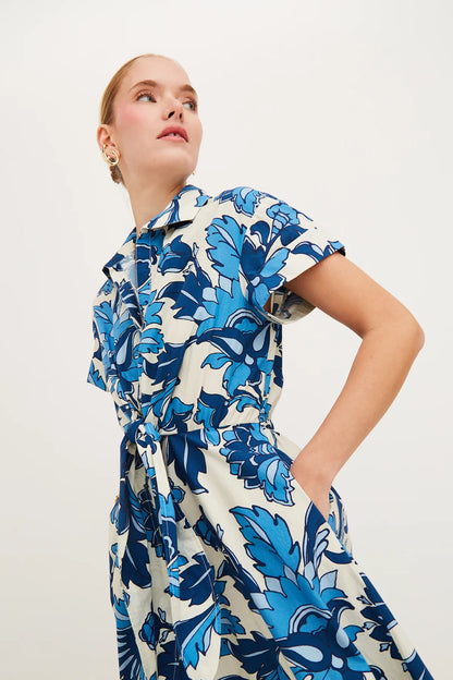 Asbury Midi Dress Luna Blue - Cara Cara