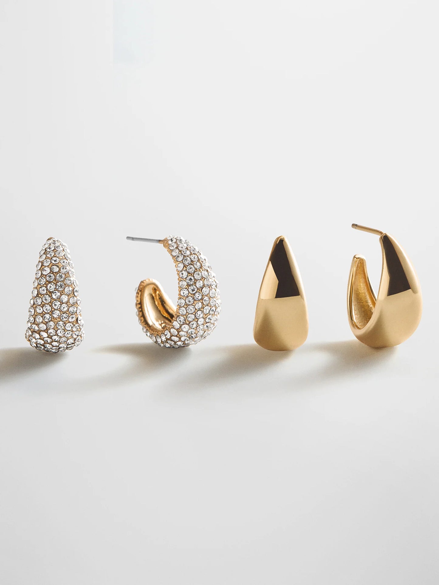 Bay Waterproof Earring Set Gold/Pavé - BaubleBar