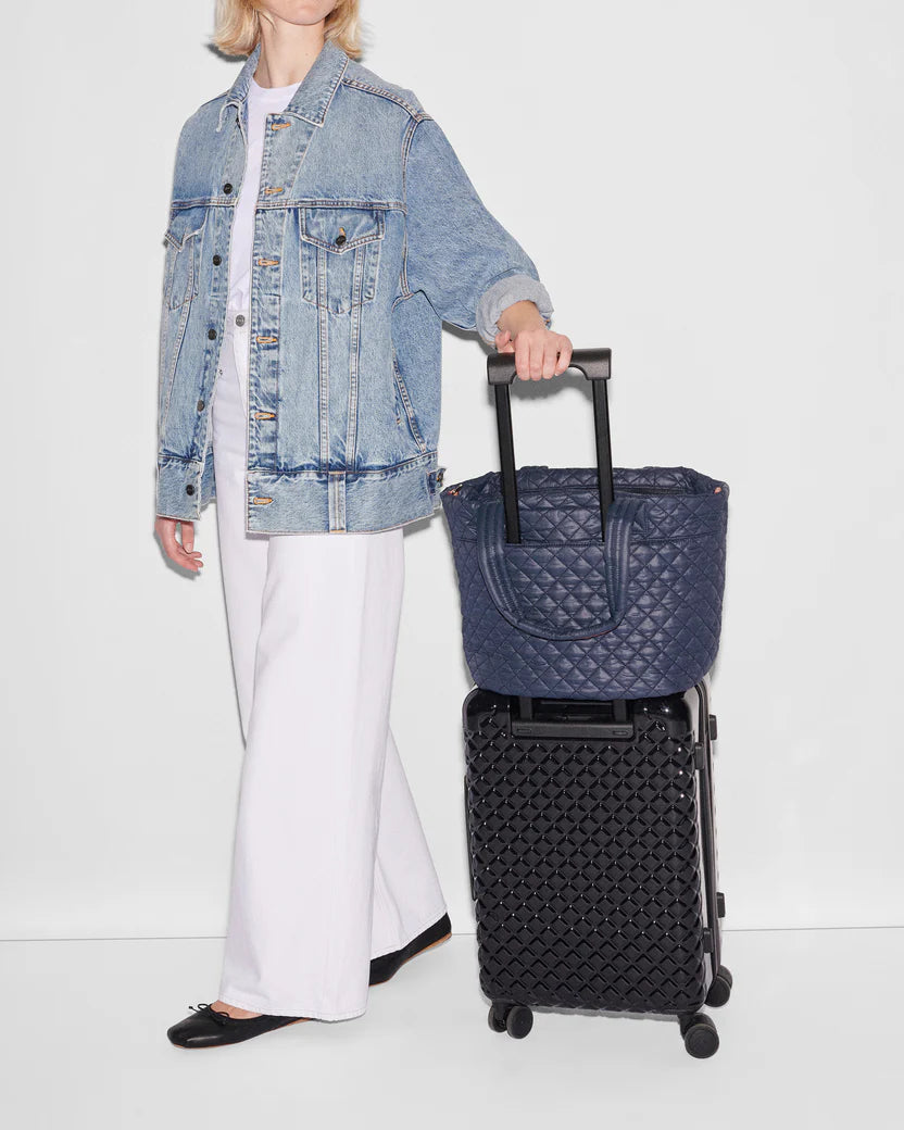Medium Metro Tote Deluxe Dawn (Navy) - MZ Wallace