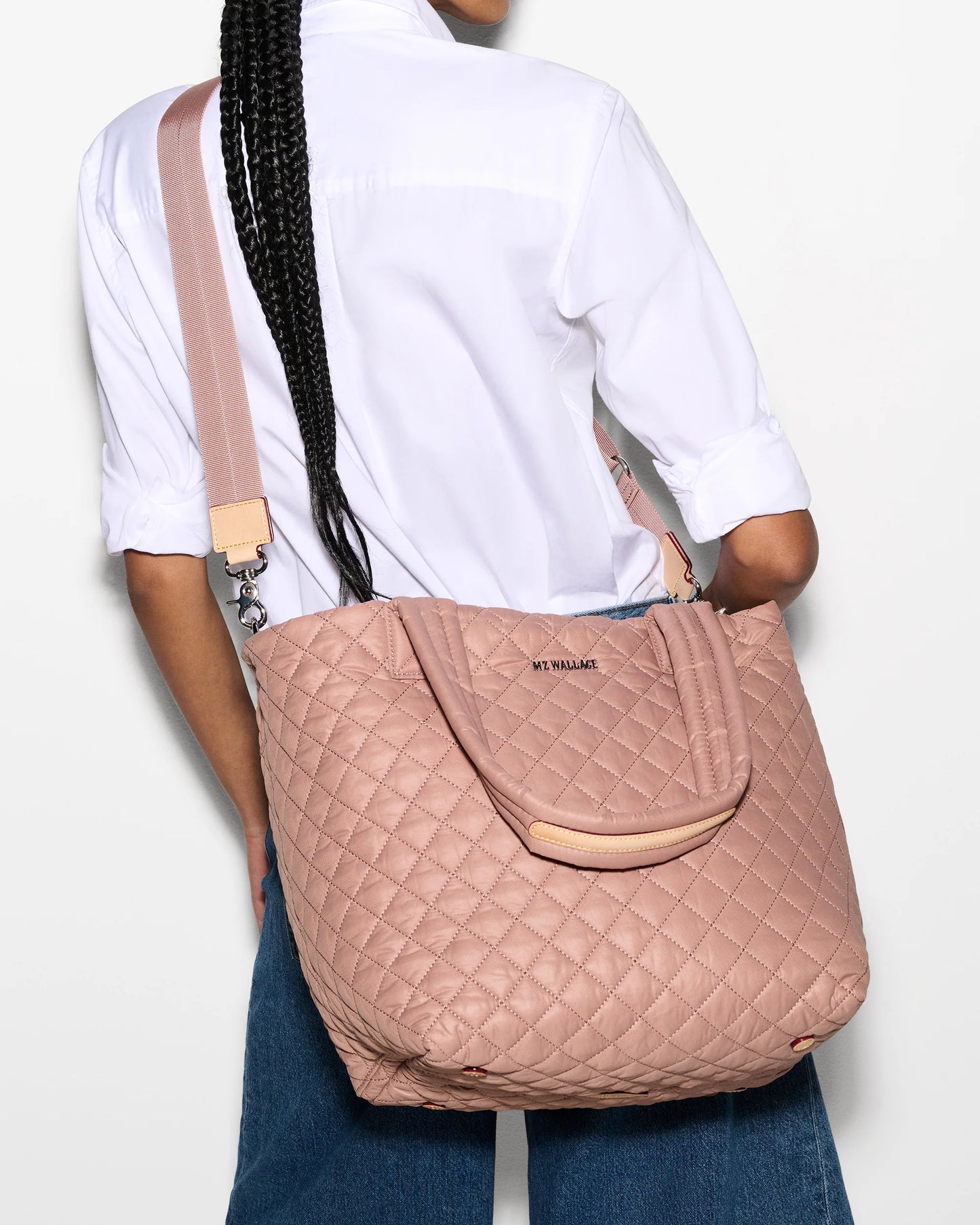Medium Metro Tote Deluxe Dusty Rose - MZ Wallace