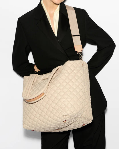 Medium Metro Tote Deluxe Buff - MZ Wallace