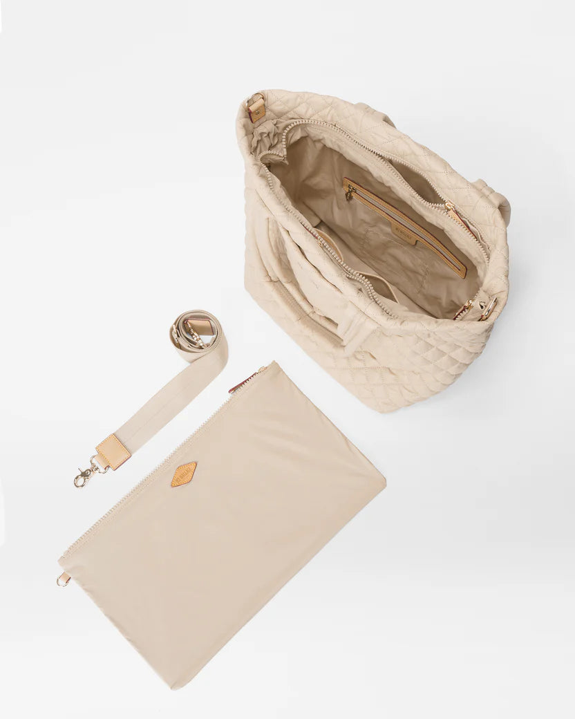 Medium Metro Tote Deluxe Buff - MZ Wallace