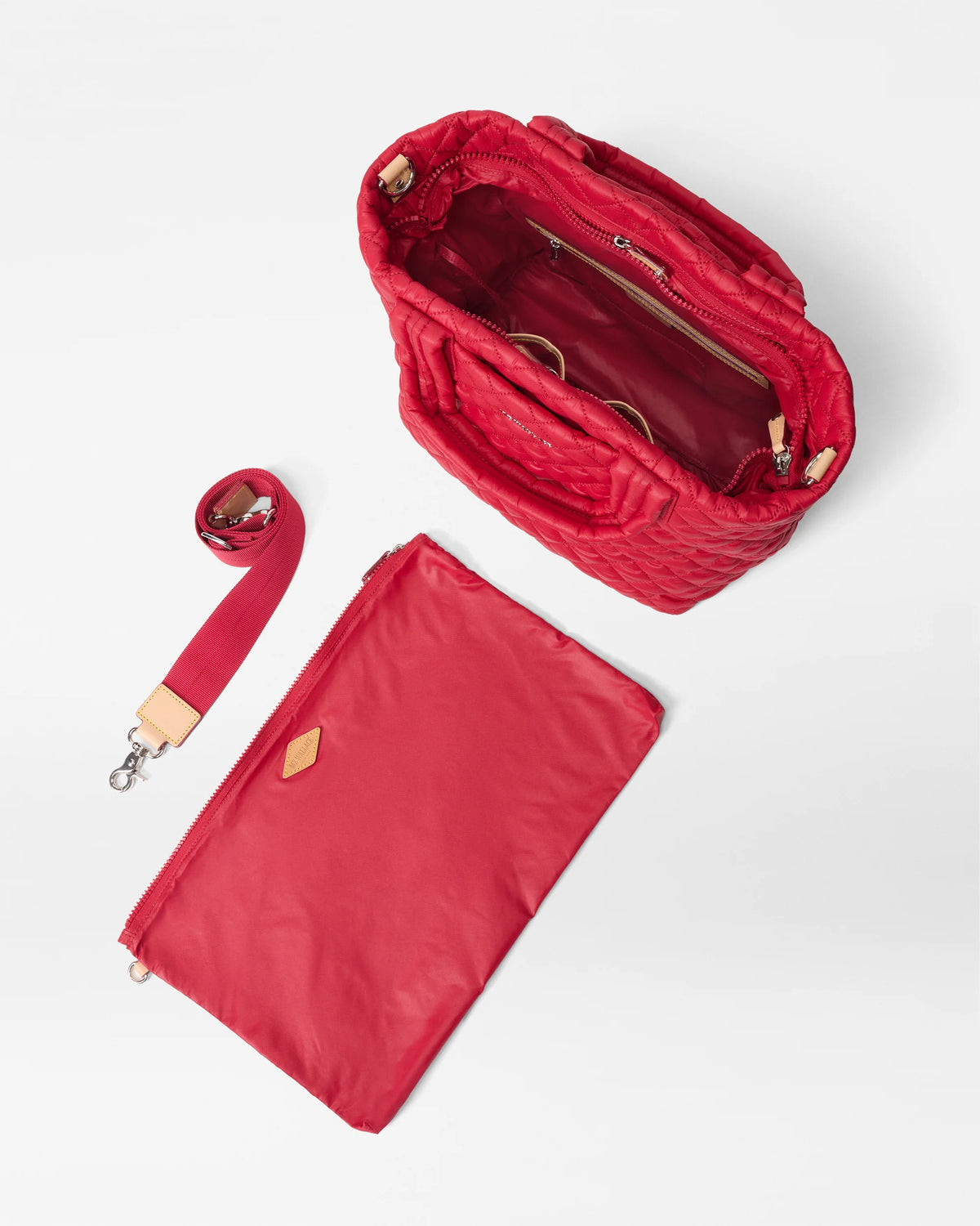 Small Metro Tote Deluxe Apple Red - MZ Wallace