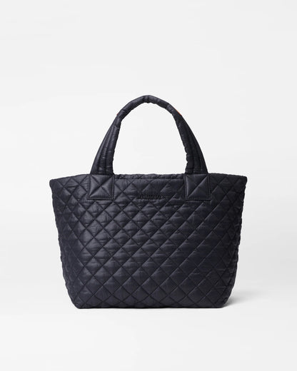 Small Metro Tote Deluxe Black - MZ Wallace