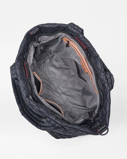 Small Metro Tote Deluxe Black - MZ Wallace