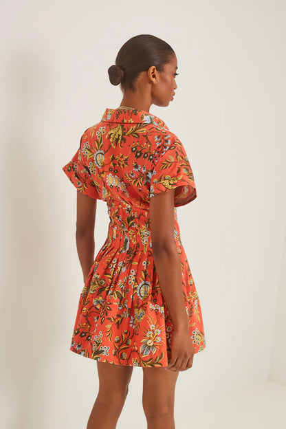 Nash Mini Dress Clover Orange - Cara Cara