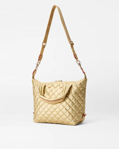 Small Sutton Deluxe Light Gold Pearl Metallic - MZ Wallace