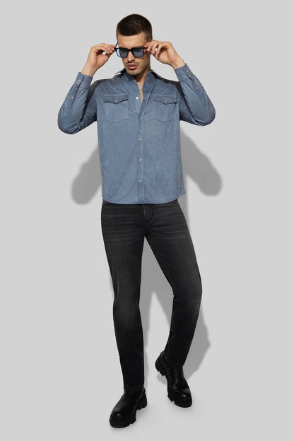 Eastwood Butter Suede Steel Blue - Monfrere