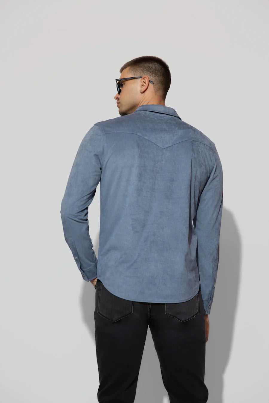 Eastwood Butter Suede Steel Blue - Monfrere