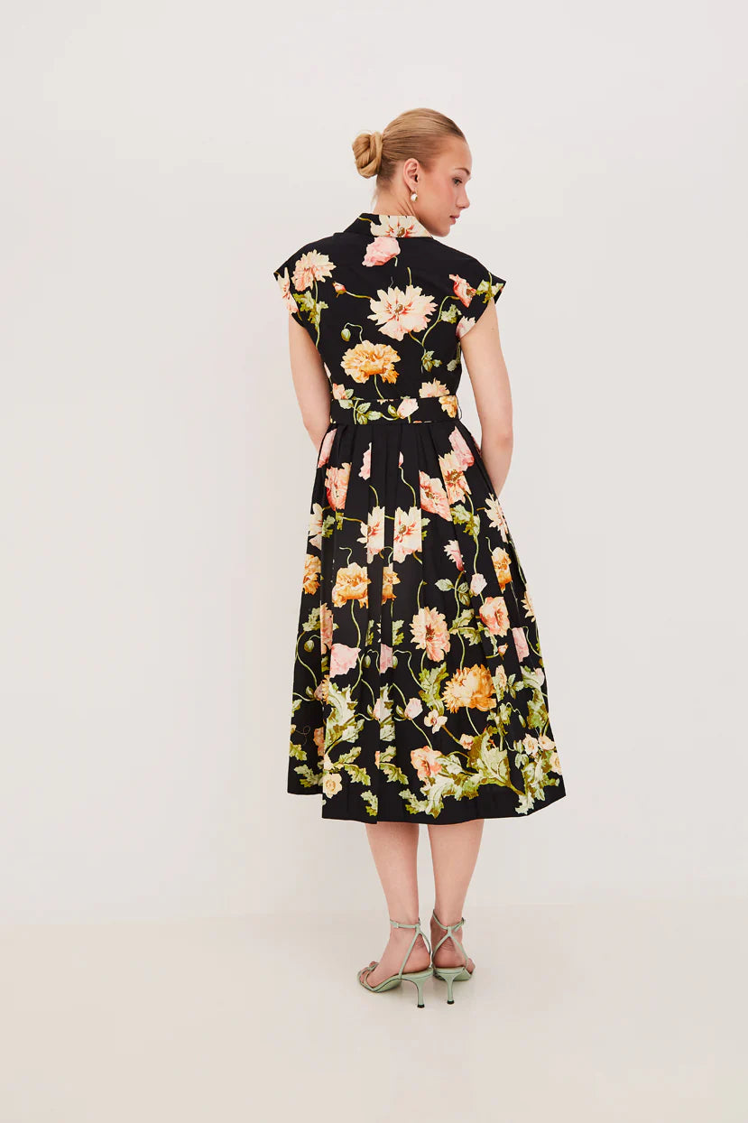 Octavia Dress Lockwood Flora Black - Cara Cara