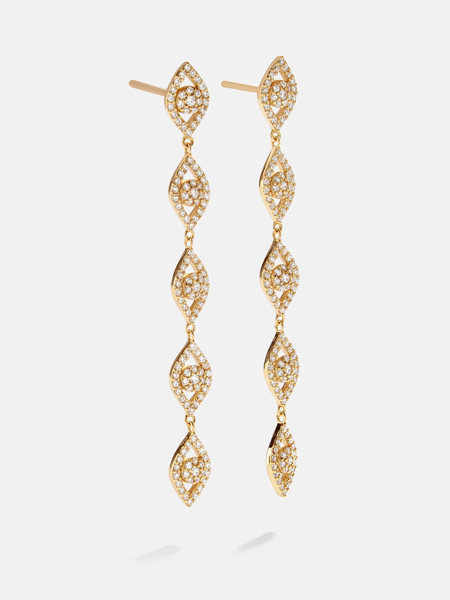 18K Gold Evil Eye Drop Earrings - BaubleBar