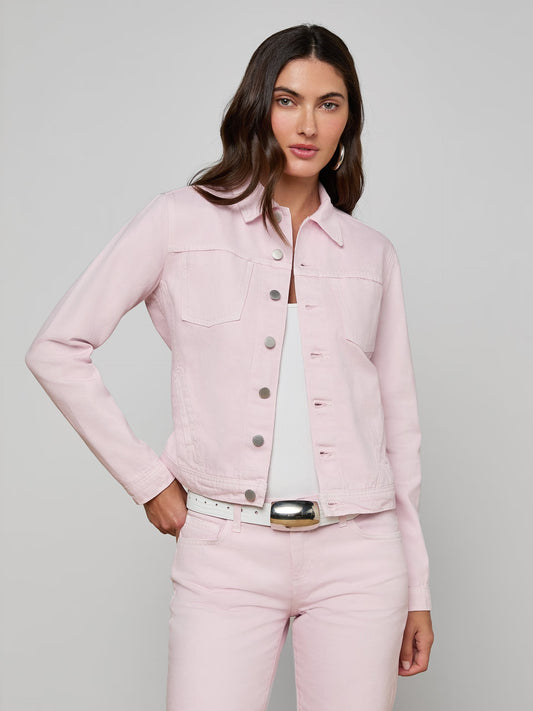 Celine Jean Jacket Icy Lilac - L'AGENCE