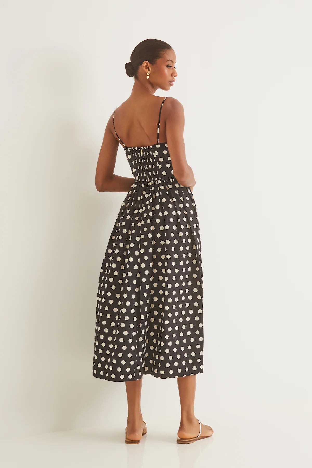 Alba Midi Dress Joelle Dot Black - Cara Cara