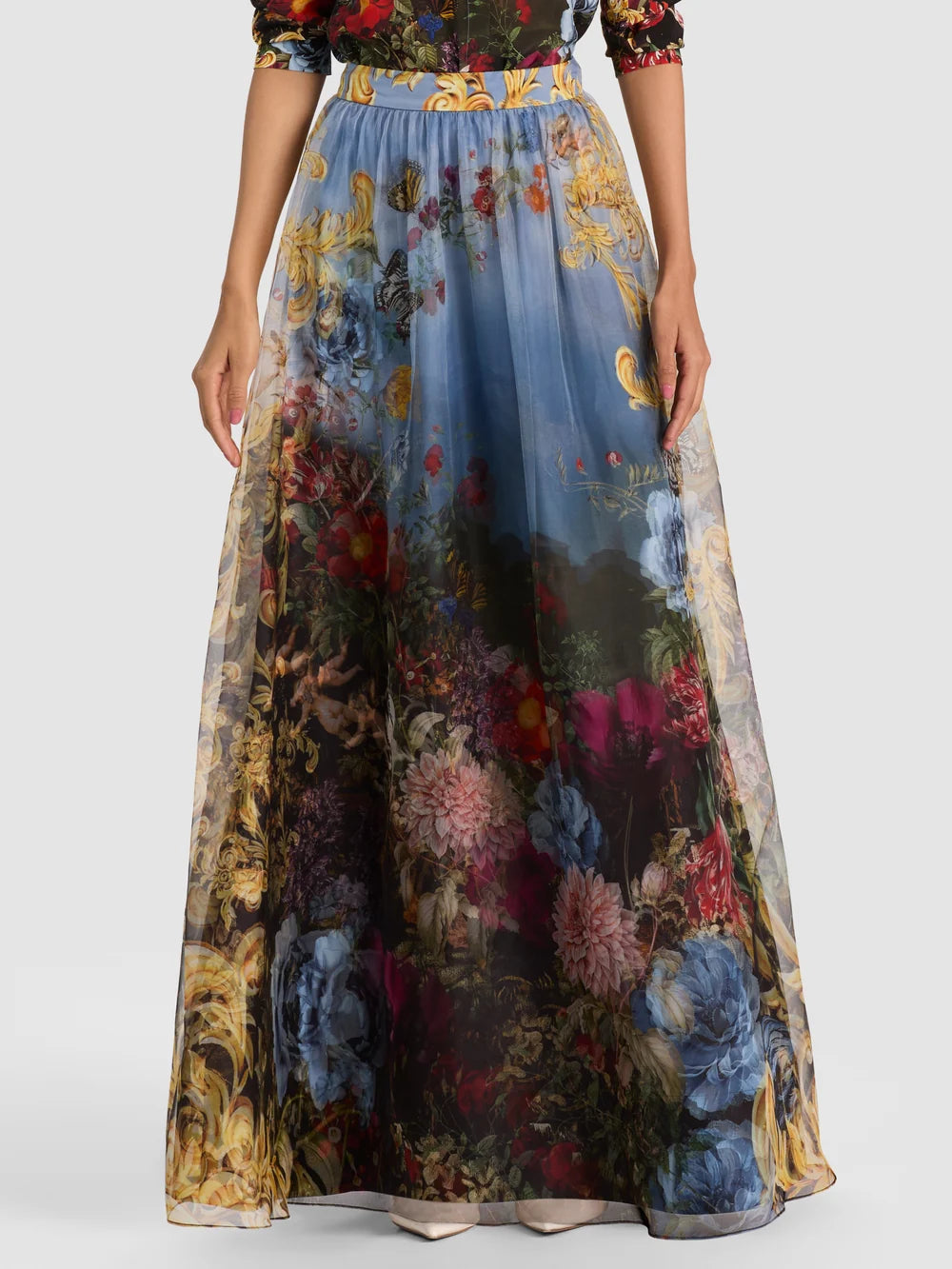 Dixie Ballgown Skirt Alpine Dawn - Alice + Olivia