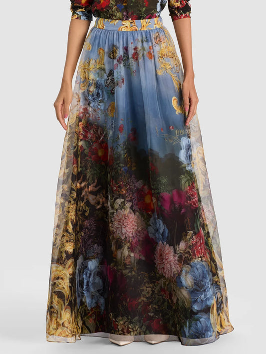 Dixie Ballgown Skirt Alpine Dawn - Alice + Olivia
