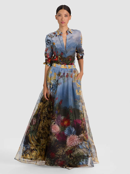 Dixie Ballgown Skirt Alpine Dawn - Alice + Olivia