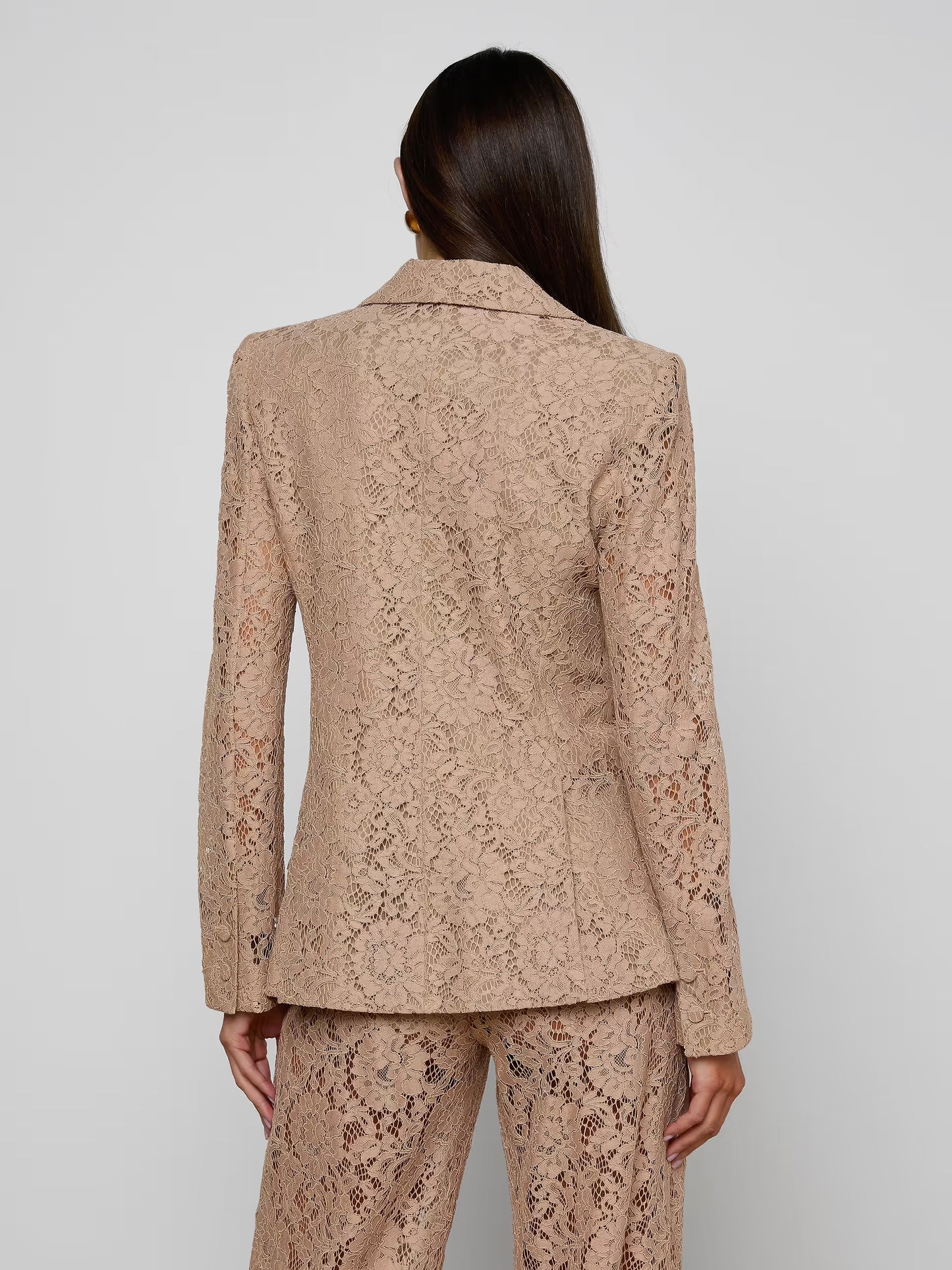 Chamberlain Lace Blazer Cappuccino - L'AGENCE