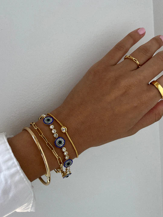 Amalie Evil Eye On Repeat Tennis Bracelet - BaubleBar