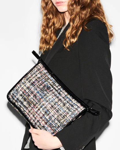 Metro Clutch Midnight Sparkle Boucle - MZ Wallace