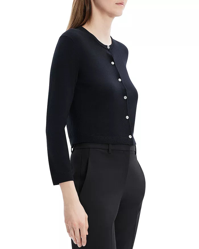 Cropped Cardigan Black - Theory Women