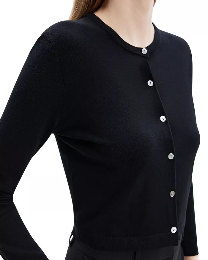 Cropped Cardigan Black - Theory Women